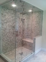 Frameless shower door